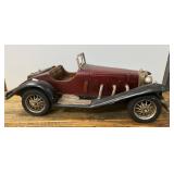 Wooden Model Car with Vintage Roadster Design, 27 Inches