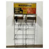 Vintage Anco Multipurpose Metal Display Rack, 16 x 35 Inches