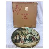Falstaff Brewing Co. ‘To The Hunt’ Metal Advertising Tray, 24-inch Diameter