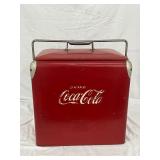 Coca-Cola Branded Steel Cooler with Handle