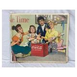  Coca-Cola Cardboard Advertising Sign, 32x27 
