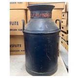 Metal Milk Can with Gulf Refining Co. Branding
