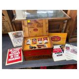 Campbell’s Soup 125th Anniversary Collector’s Set with Wood Crate and Memorabilia