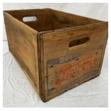 Wooden Pepsi-Cola Crate with Advertising Graphics