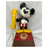 Mickey Mouse Character Telephone with Rotary Dial