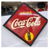 1946 Coca-Cola Tin Advertising Sign, 65 Inches