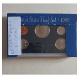 Lot 111  1983 Proof Set, U.S. Coins