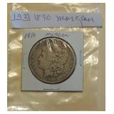 Lot 192 Morgan Silver Dollar 1890