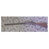 Muzzle Loading dble barrel shotgun. Over 100 years old.