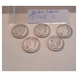 Barber Half Dollars