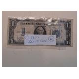 Lot K One 1934 Silver Certificate