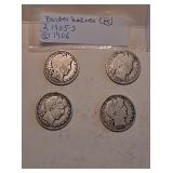 Lot K Barber Half Dollars