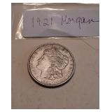 Lot K  1921 Morgan Silver Dollar