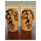 Majolica Style Vases