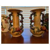 Majolica Style Vases