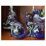 Fenton Glass Cats- God