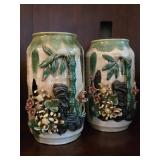 Majolica Style Vases