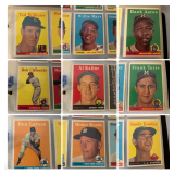 Complete 1958 Topps Baseball Card Set - In Order (1 - 495) - All Sleeved and in a Binder