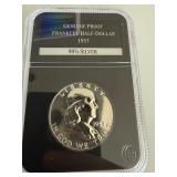 1957 Franklin 90% Silver Proof