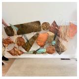 Copper, Brass and Bronze custom made 4 ft x 8 ft artist Kathleen Lapso