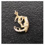 Nude on The Moon 14K Pendant 