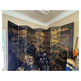 Wood Screen & Golf Clubs