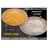 December Coin & Currency Online Auction