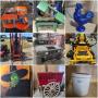 Milton, WV: Komatsu Excavator,  Skid Steer, Pallet Forks,  Augers, Buckets, Lawn Mowers, Tillers, E