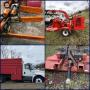 Waynesburg, PA: White Tree Service Retirement Sale, Woodchippers, Trucks, Tractors, Attachments, a