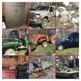 Fairmont, WV: Estate Auction: Tractors, Vehicles, Boats, Sporting Goods, Tools & Equipment
