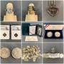 Shinnston, WV: Coin, Currency, Jewelry and Collectibles Auction: Silver Eagles, Morgan Dollars, M