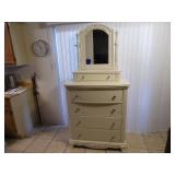 Bassett Furniture Chest on Chest with Mirror