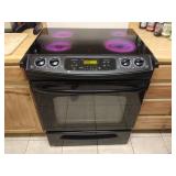 GE 30 inch Slide in Black Electric Range