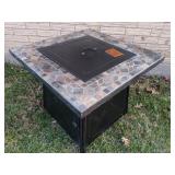 Outdoor Propane Fire Pit with Slate Tile Top