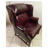 Executive Leather Maroon High Back Ergonomic Office Chair