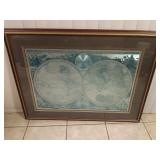 Orbis Terrarum Latin Map Print and Frame