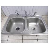 FHP Stainless Steel Drop in Sink w/Faucet Set