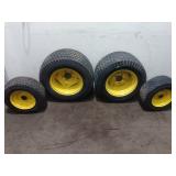 Set of Riding Lawn Mower Wheels