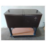 Rolling Beverage Cooler Cart