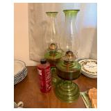 Vintage Oil Lamps pair
