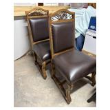 setof Leather chairs