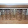 Mid-Century-Modern 22 Karat Gold-Plated Shoji Gold by Imperial Glass Tumblers-8 Piece Set