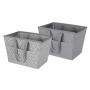 Neatfreak 2 Pack Easy Carry Laundry Tote - Alloy Grey/Diamond