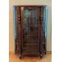 Curved Glass Quarter Sawn Oak Display Cabinet