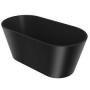 AKDY 60 in. Fiberglass Double Ended Flatbottom Non-Whirlpool Bathtub in Matte Black Customer Returns See Pictures