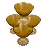 Vintage Glassware including Anchor Hocking Abler Tumblers, MCM Hollywood Regency Gold Deign Rocks Cocktail Glasses and More!