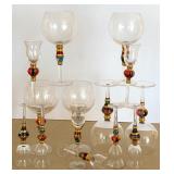 Artland Splendor Hand Painted Cordials and Liqueur Glasses