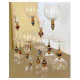 Artland Splendor Hand Painted Cordials and Liqueur Glasses