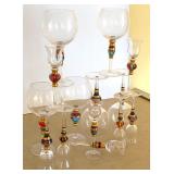 Artland Splendor Hand Painted Cordials and Liqueur Glasses