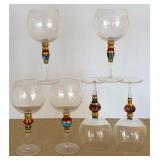 Artland Splendor Hand Painted Cordials and Liqueur Glasses